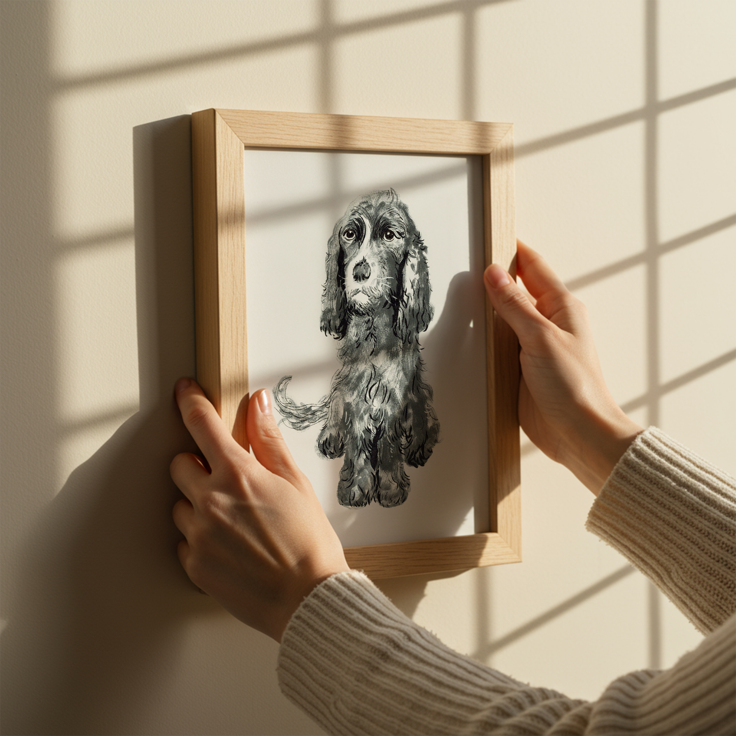 Monochrome Dog Portrait